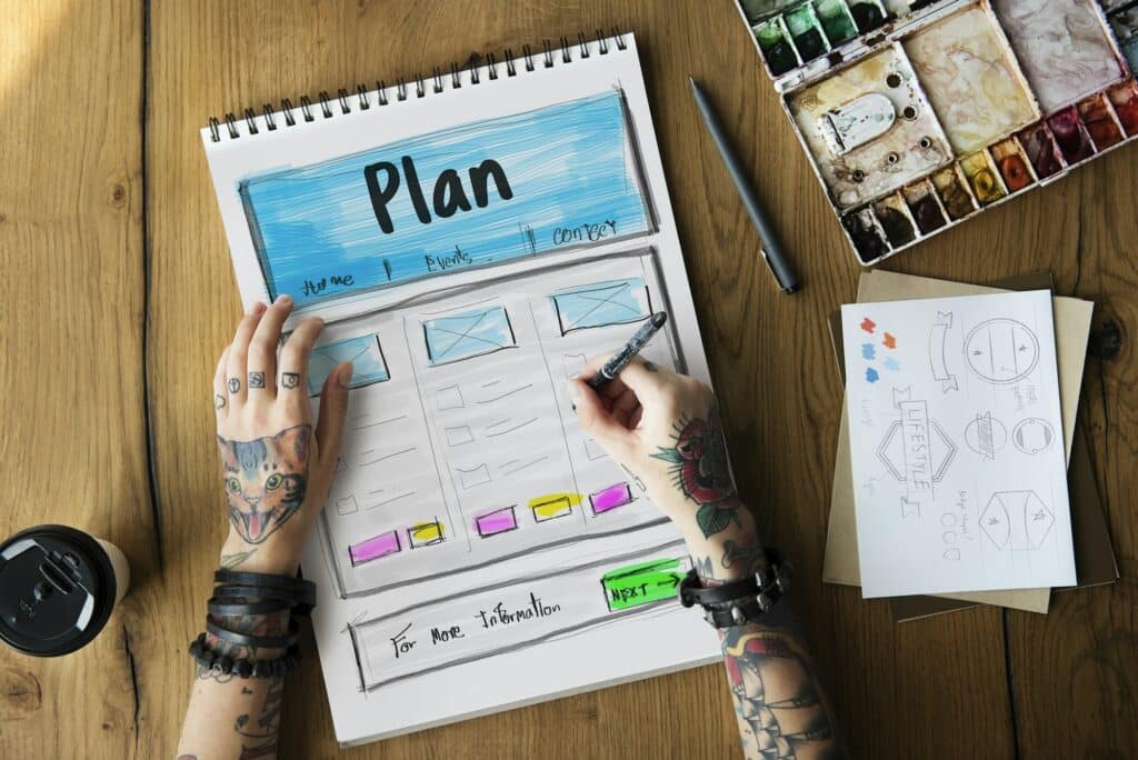 Creative Thinking Webpage Graphic Design Template
